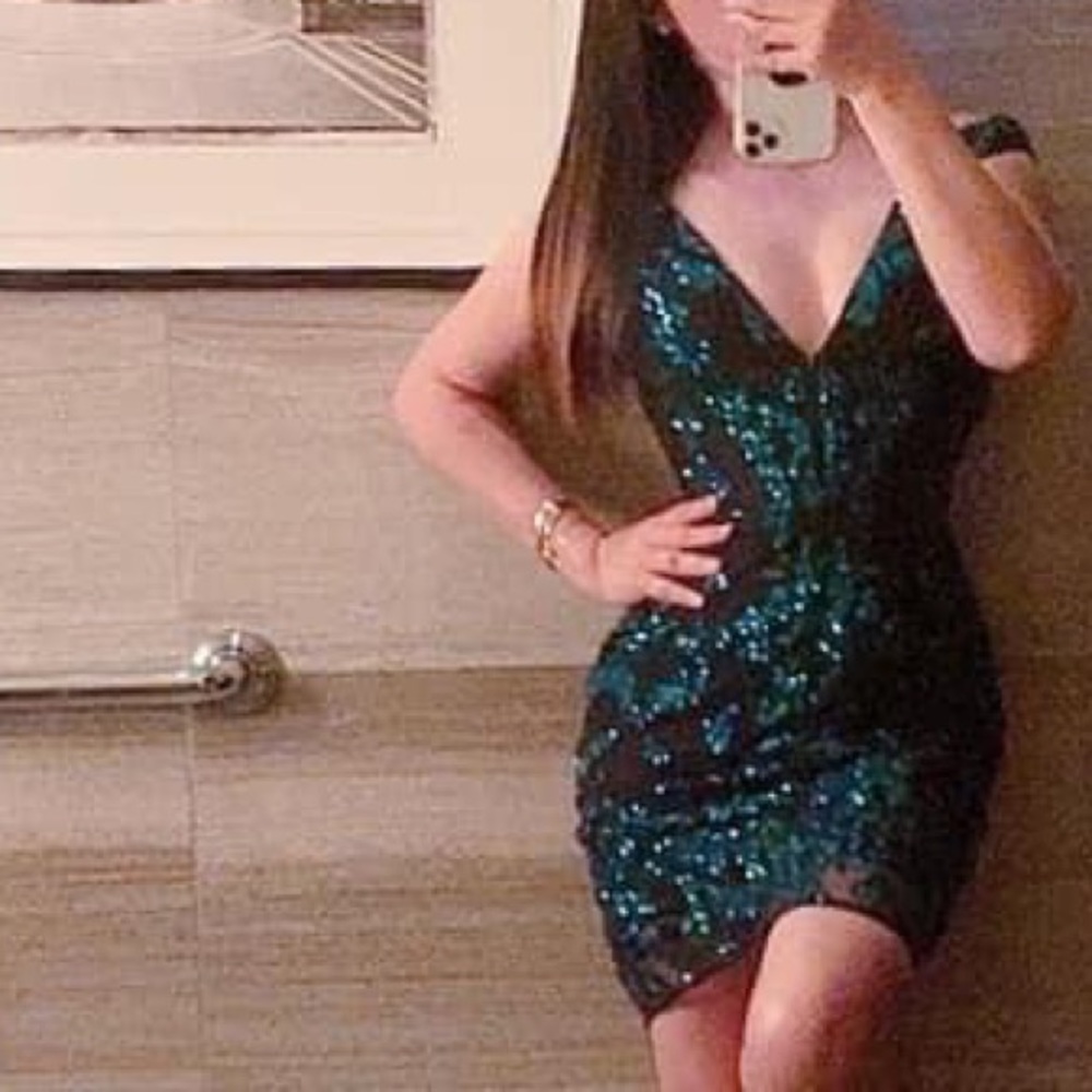 JOVANI 2666 Off the Shoulder Embellished Cocktail Dress
